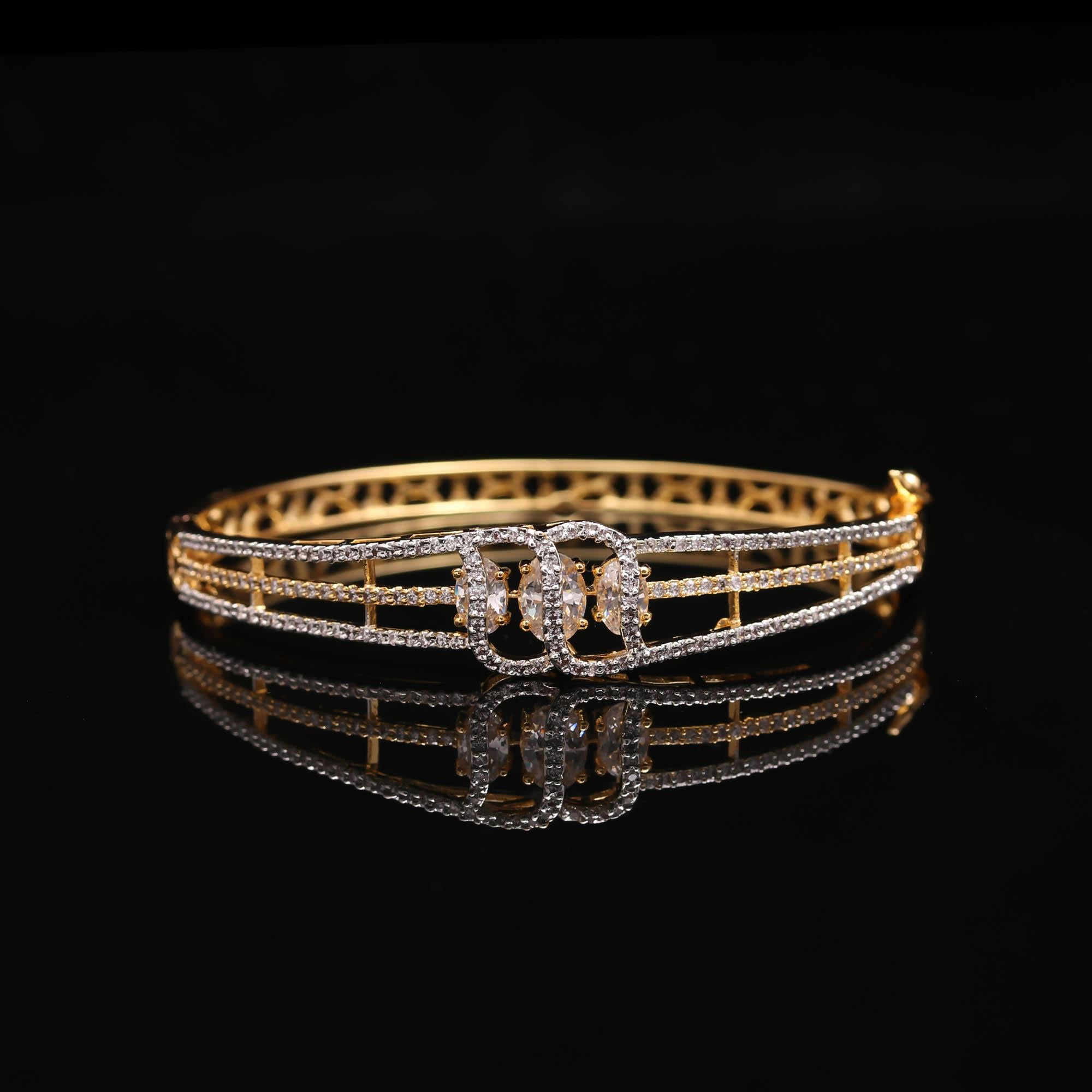 The Legacy Lock - Hinged Festive Kada - Haamsi