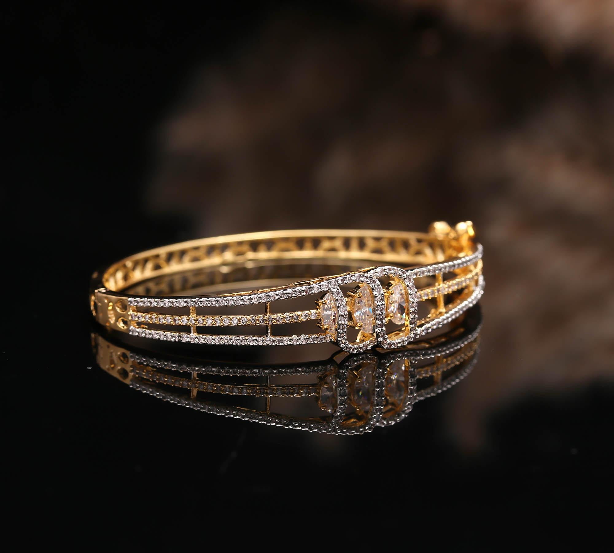 The Legacy Lock - Hinged Festive Kada - Haamsi