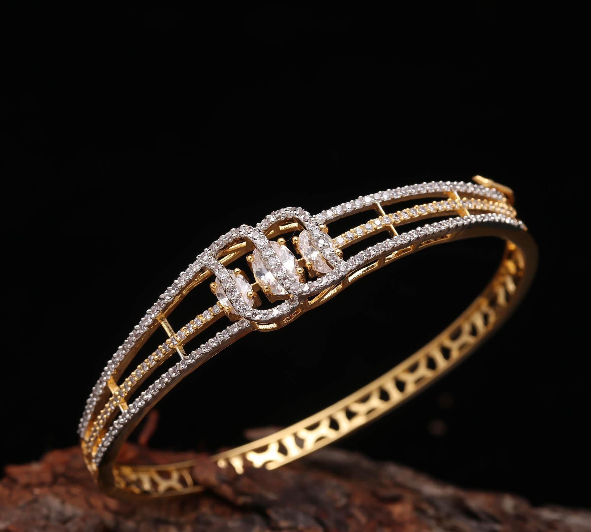 The Legacy Lock - Hinged Festive Kada - Haamsi