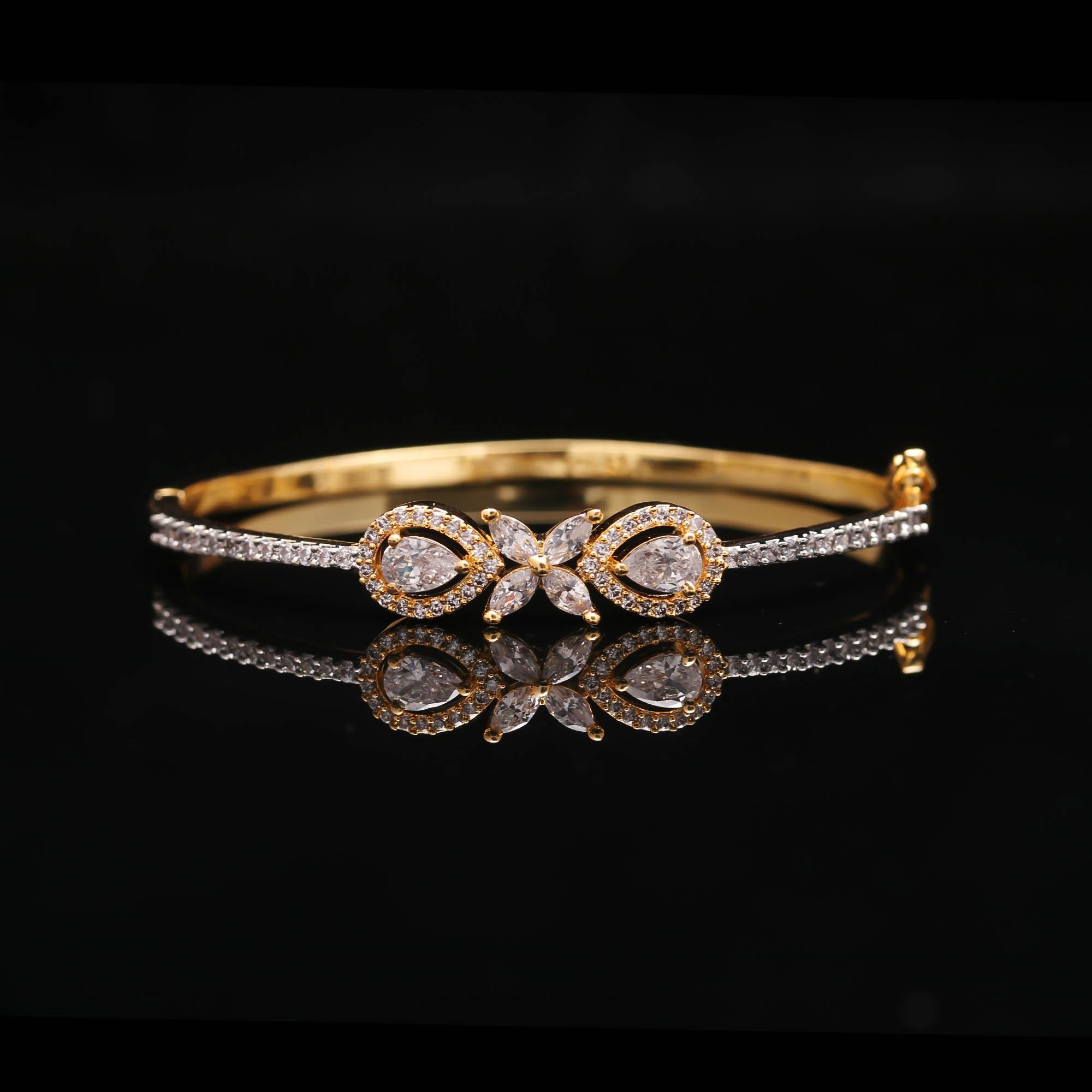 The Mughal Bloom - Floral & Intricate Kada - Haamsi