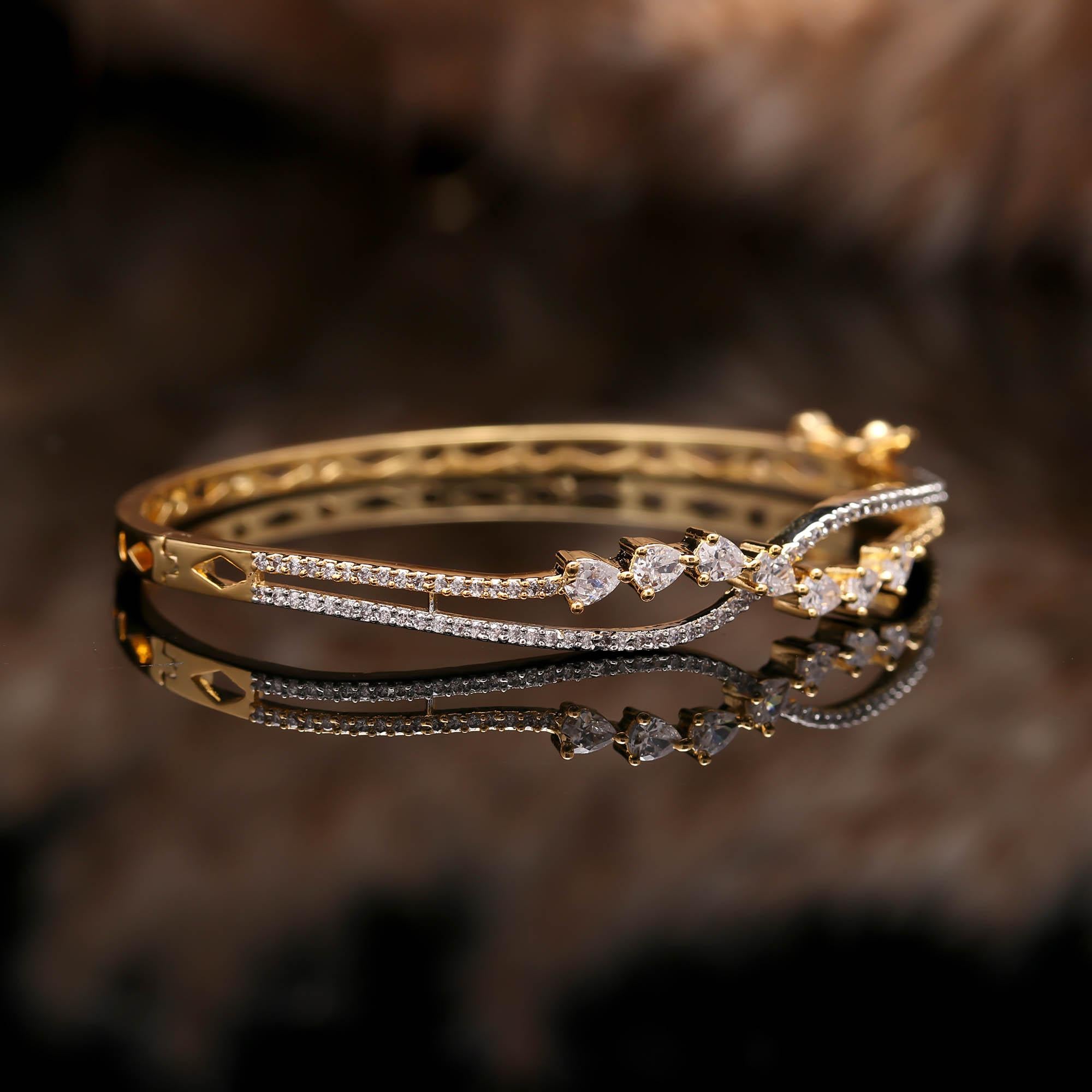 The Cocktail Cuff - Evening Wear Sparkle Kada - Haamsi