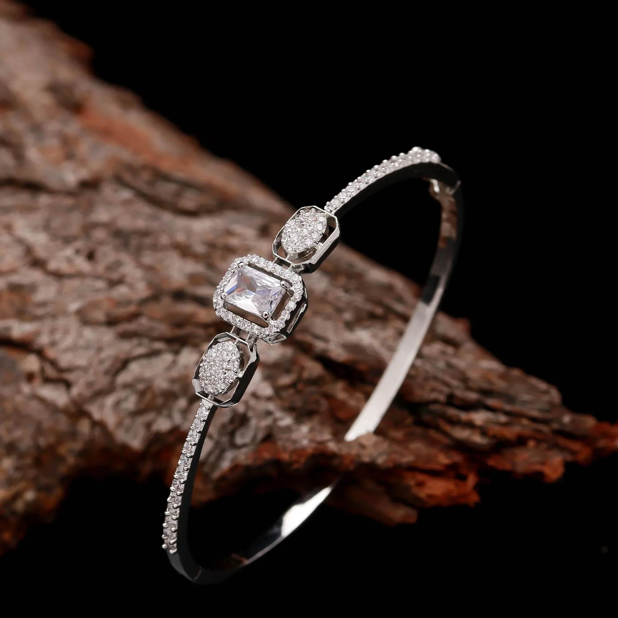 Luxury women’s diamond bangle