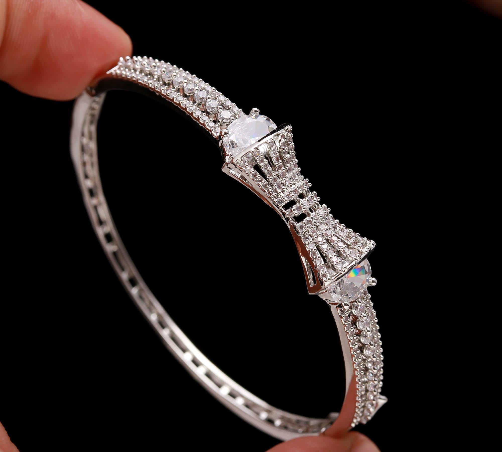 The Secure Snap - Box Clasp Silver Kada - Haamsi