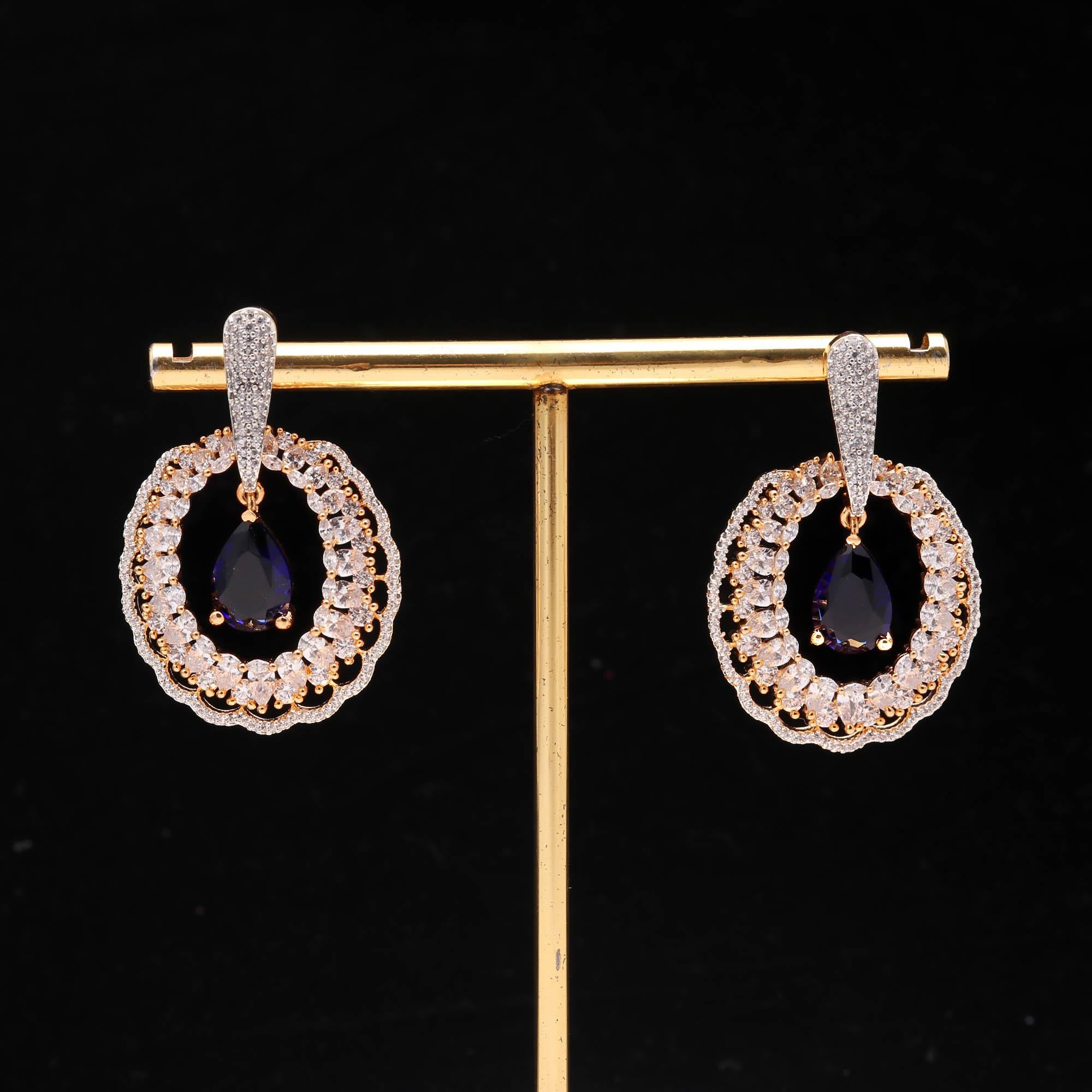 Orchid Gleam Earrings - Haamsi